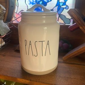 Rae Dunn “Pasta” canister with lid